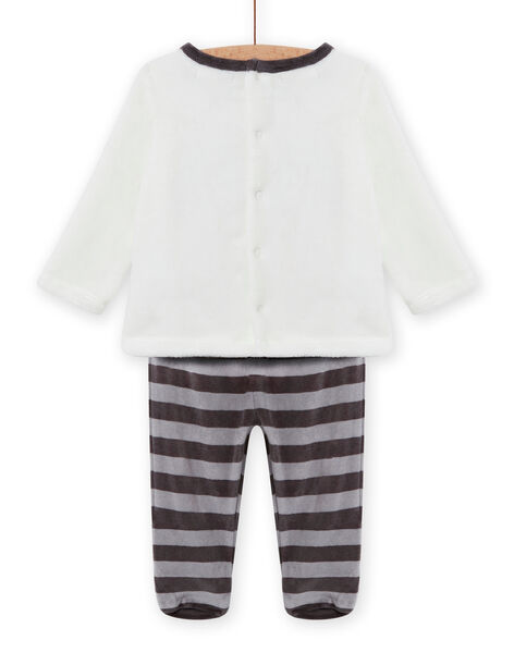 Pijama de soft boa con estampado de mapache para bebé niño MEGAPYJEUR / 21WH1491PYJ001