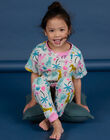 Pijama crudo jaspeado para niña NEFAPYJSAF / 22SH11H3PYJ006