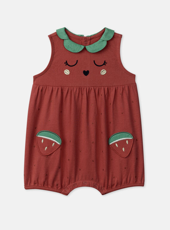 Pelele pasthèque bebé niña TEFIGREPAS / 24SH1353GRE510