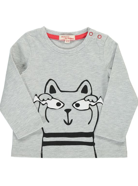 Baby boys' fancy long-sleeved T-shirt DUJOTEE6 / 18WG103ATMLJ908