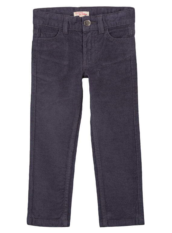 Pantalón regular-fit de pana de color gris GOJOPAVEL2 / 19W90231D2BJ912