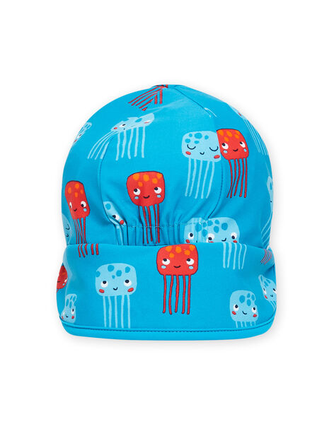 Sombrero azul con estampado de medusas para bebé niño NYUCASQ2 / 22SI10L1CHAC215