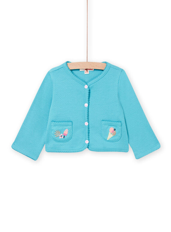 Cárdigan azul para bebé niña NIFICCAR / 22SG09U2CAR204