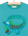 Camiseta azul turquesa con dibujo de fantasía para niño MOTUTEE5 / 21W902K2TMLC239
