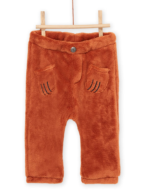 Pantalones marrones lisos PUNOPAN1 / 22WG10V1PAN809