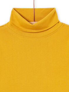 Jersey fino de manga larga liso de color amarillo para niño MOJOSOUP1 / 21W902N1SPL113