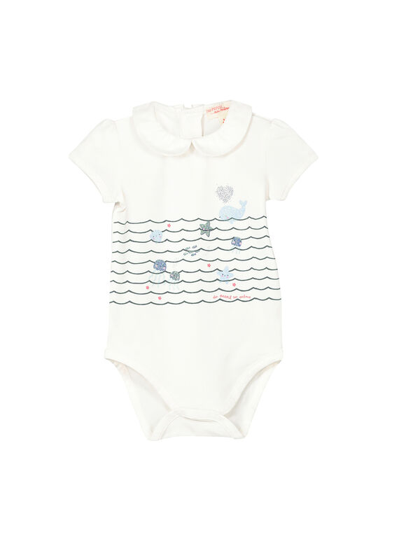 Body de manga corta para bebé niña FINEBOD / 19SG09B1BOD000