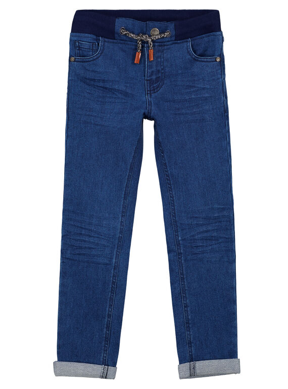 Vaquero ultraelástico con cinturón y botón GOSANJEAN / 19W902C1JEAP274