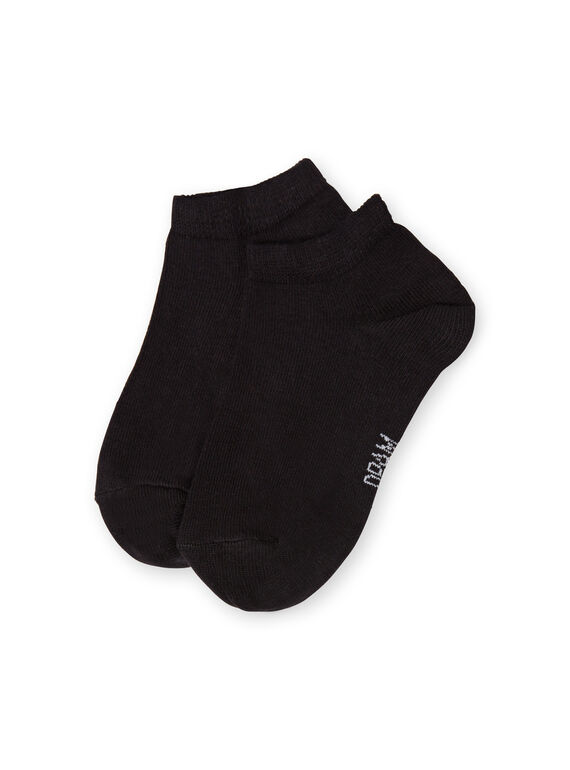 Calcetines cortos negros para niño LYOESSOQ3 / 21SI0263SOQ090
