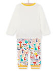 Conjunto de camiseta y pantalón con estampado de animales colorido para bebé niño NULUENS / 22SG10P1ENS001