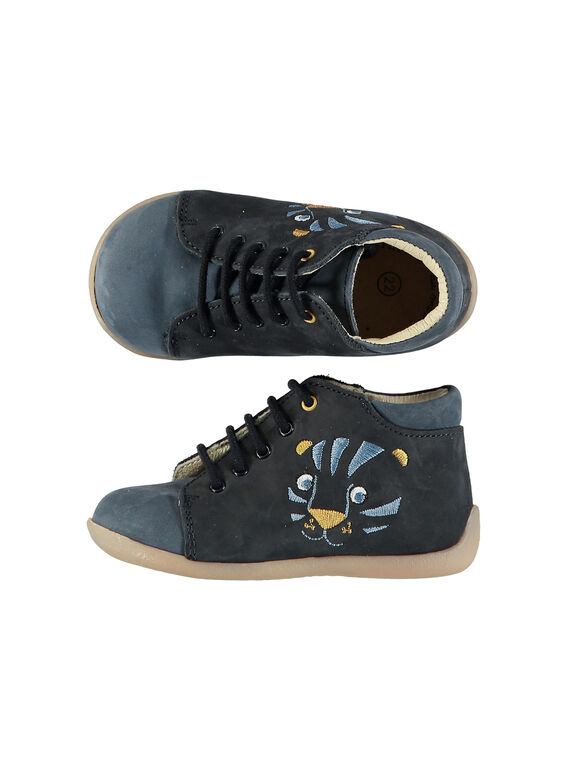 Botines de piel para bebé niño FBGBOTMAKO / 19SK3831D0FC218