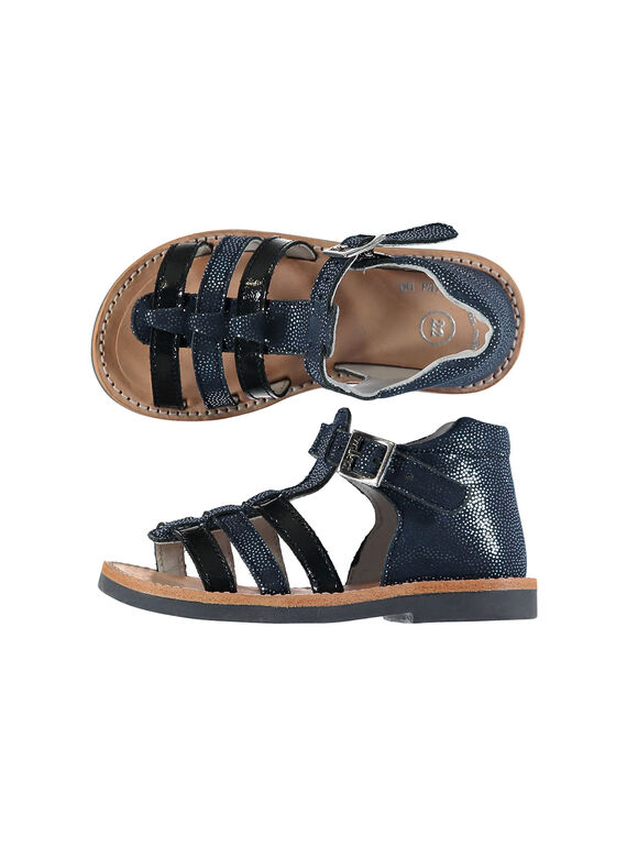 Sandalias de piel para bebé niña FBFSANDBEL2 / 19SK37K3D0E070