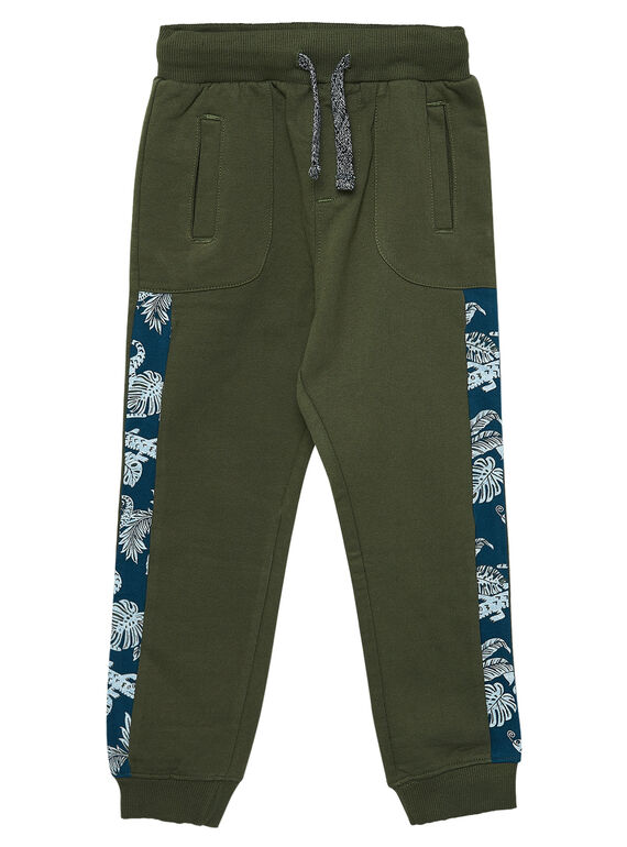 Pantalón de chándal de muletón de color caqui para niño JOCLOPAN1 / 20S90211PAN604