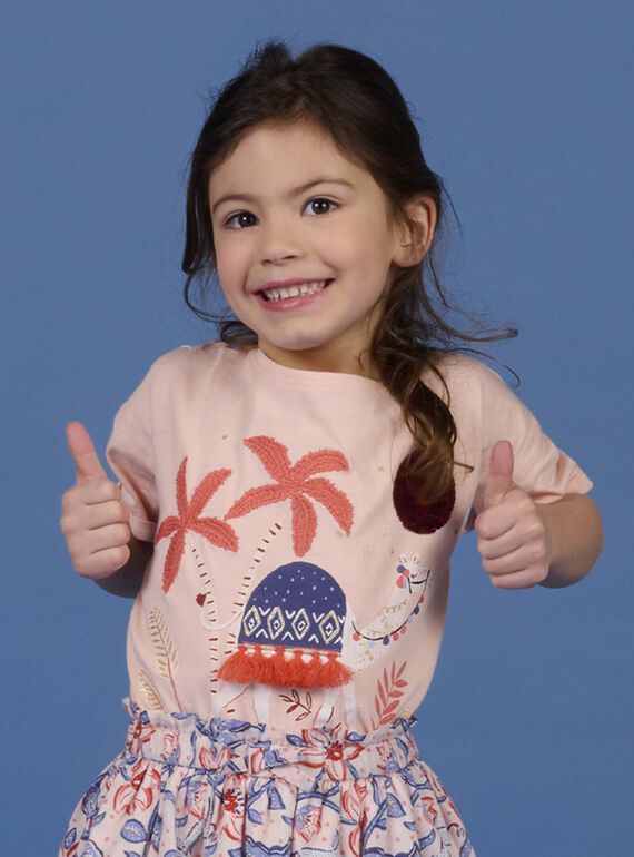 Camiseta de manga corta de lentejuelas reversibles para niña NASANTI3 / 22S901S1TMC307