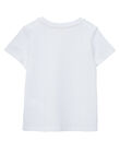Camiseta de manga corta lisa de color blanco para niño JOESTI1 / 20S90262D31000