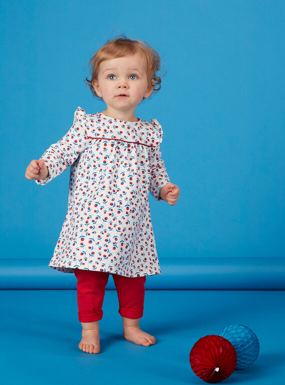 Conjunto de vestido y leggings para bebé niña JIGRAENS1 / 20SG09E2ENS001