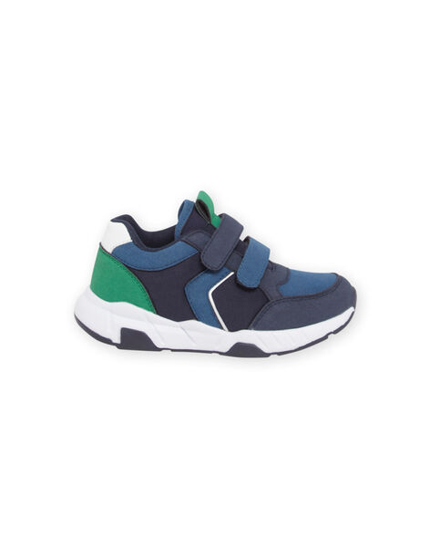 Zapatillas azul marino y verde para niño NOBASJULE / 22KK3631D3F070