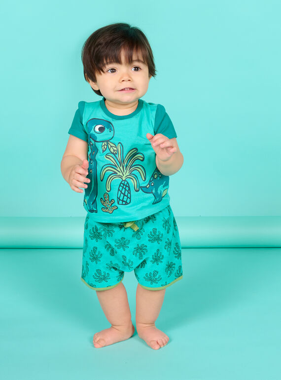 Conjunto turquesa para bebé niño NUPLAENS1 / 22SG10K1ENS202