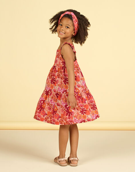 Vestido naranja y rosa con estampado floral : comprar online - Vestidos |  DPAM