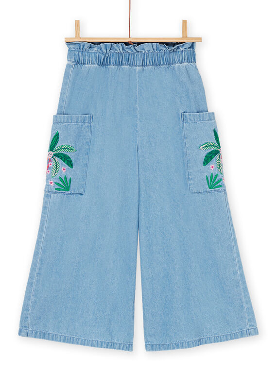 Pantalón fluido azul denim RAEXOPANT / 23S901V1PANP272