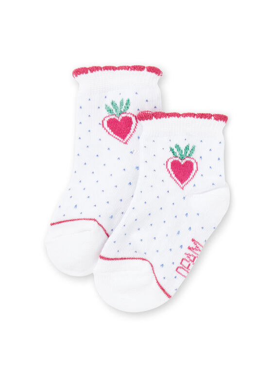 Calcetines blancos con estampado de arco iris JYAMARCHO / 20SI01P1SOQ000