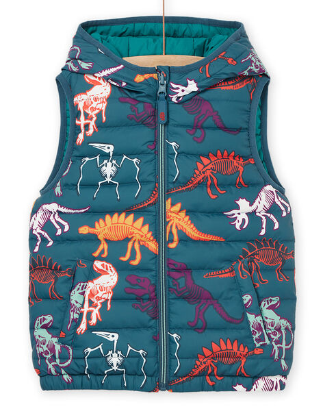 Chaleco con capucha y estampado de dinosaurios POGROBLOU1EX / 22W902F3BLOC225