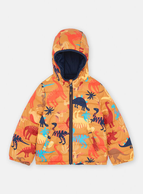 Anorak reversible con capucha azul marino y naranja SOGROBLOU1 / 23W902C1BLO809