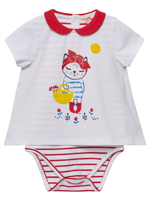 Body efecto doble prenda para bebé niña JIGRABODY / 20SG09E1BOD001