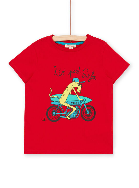 Camiseta roja para niño LOJOTI9 / 21S902F3TMC050
