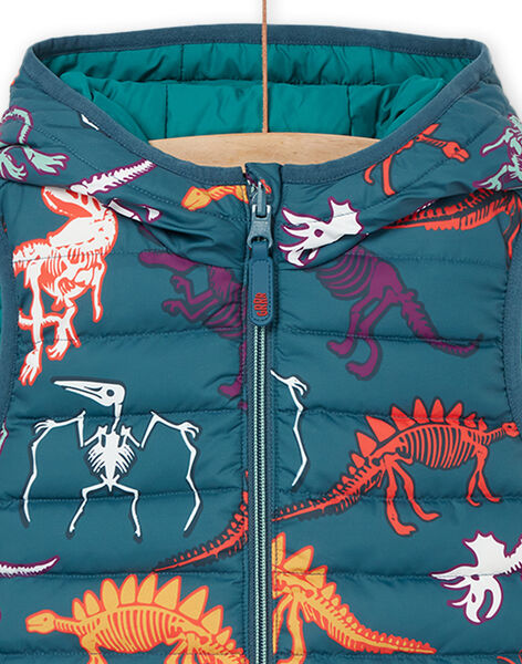 Chaleco con capucha y estampado de dinosaurios POGROBLOU1EX / 22W902F3BLOC225