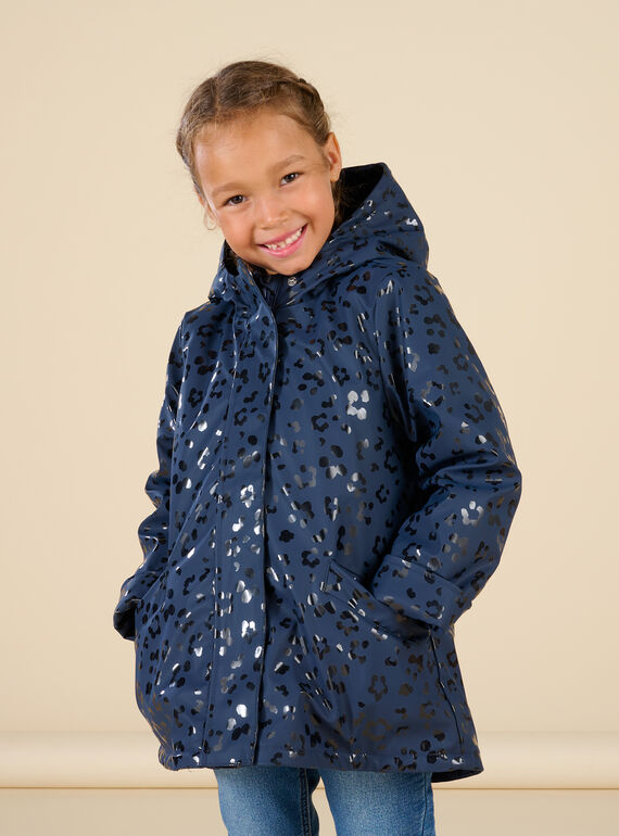 Abrigo impermeable con capucha con estampado leopardo PARAINIMPER / 22W901F1IMP070