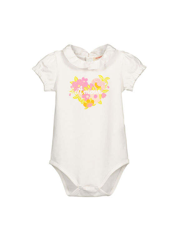 Body de manga corta para bebé niña FIPOBOD / 19SG09C1BOD000