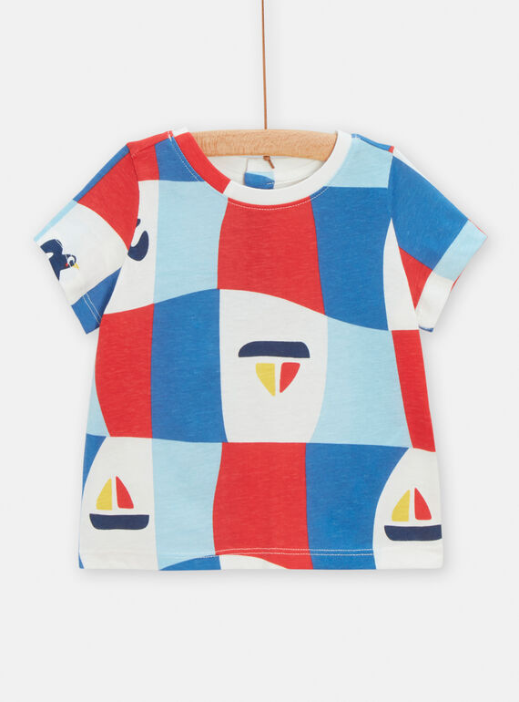 Camiseta de color crudo con estampado gráfico para bebé niño TUCLUTI2 / 24SG10O2TMC001