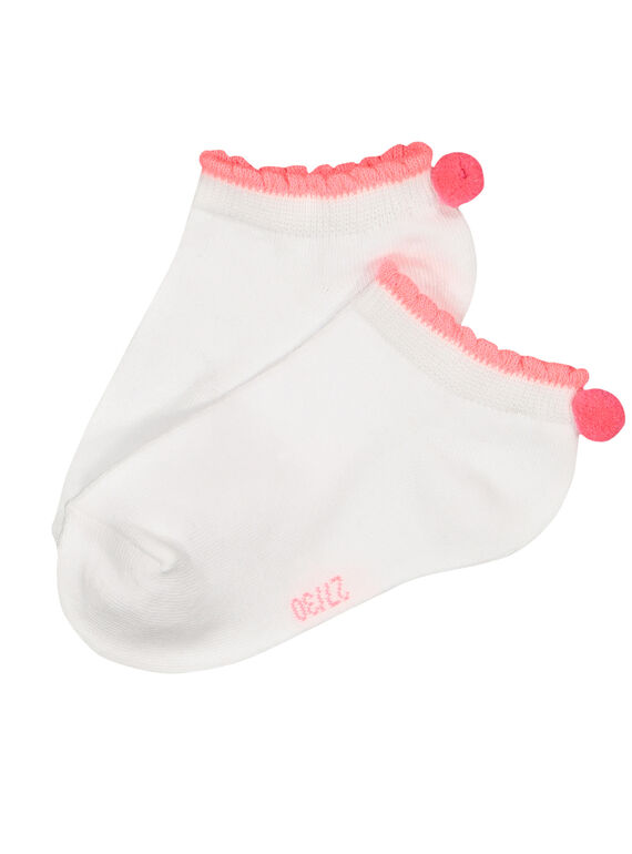 Calcetines con borlas para niña FYAJOCHO10B / 19SI01G8SOQ000