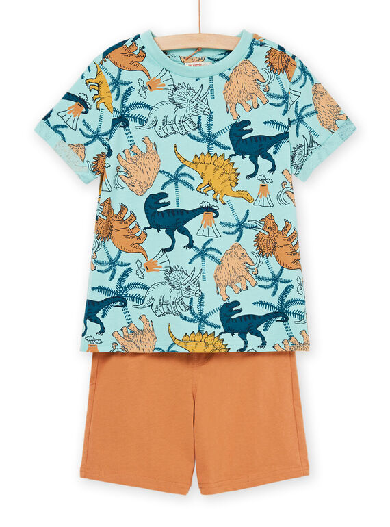 Camiseta y short con estampado de dinosaurio ROPLAENS3 / 23S902P3ENS204