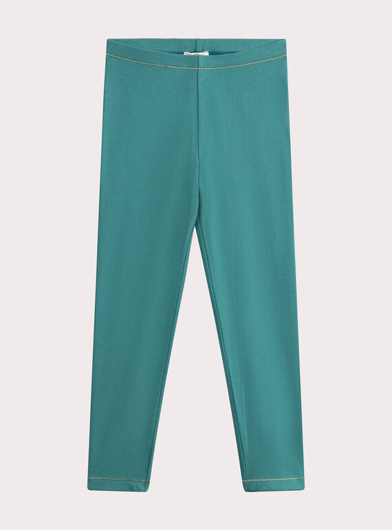 Legging turquesa para niña  VYAJOLEG3 / 24WI01G2CAL215