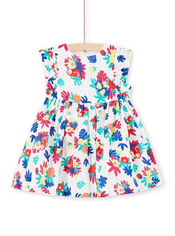 Vestido cruzado con estampado para bebé niña JIMARROB1 / 20SG09P1ROB000