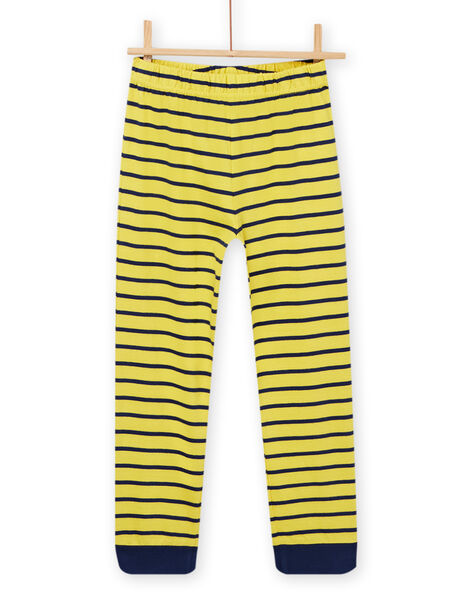 Pijama de color amarillo canario para niño NEGOPYJTREX / 22SH12G3PYJ117