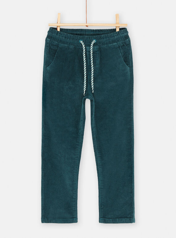 Pantalón azul pato liso para niño SOJOPAVEL2 / 23W902N1PAN714