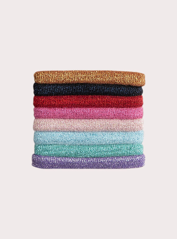 Lote de elásticos multicolores para niña  VYAJOELA1 / 24WI01LAELA952