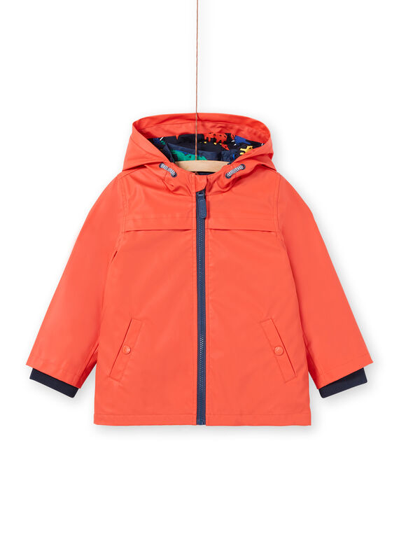 Impermeable 3 en 1 con capucha de color naranja, para niño LOGROIMP1 / 21S902R2IMPE414