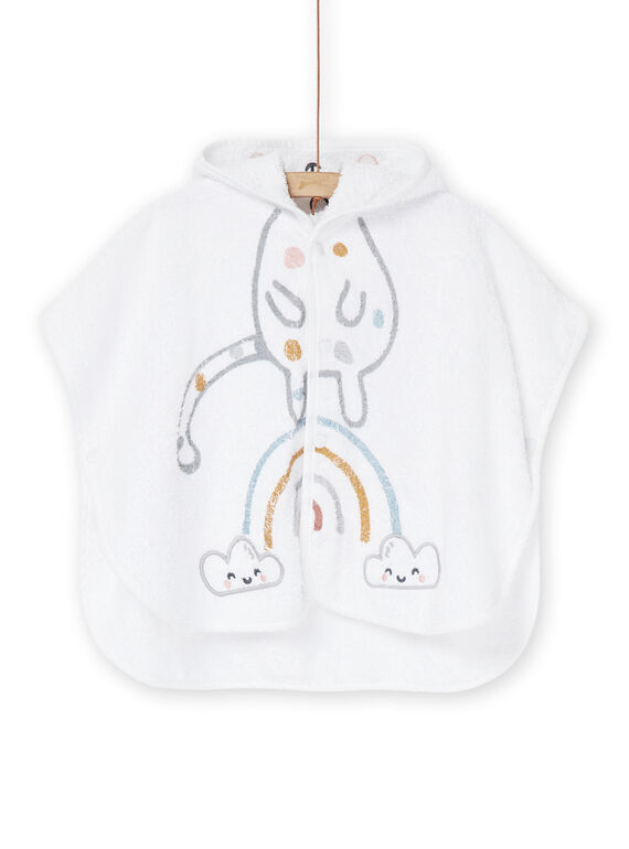 Capa de baño blanca con capucha ROU1CAP / 23SF4263POI000