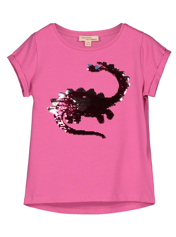 Camiseta de manga corta con lentejuelas reversibles GABLETI1 / 19W90191TMCD305