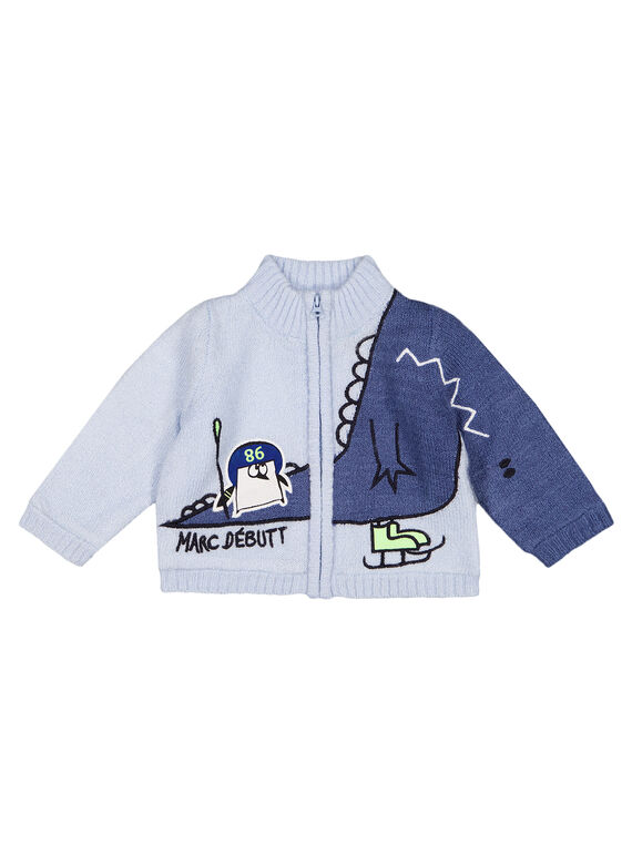Cárdigan de punto fino para bebé niño GUBLAGIL1 / 19WG10S1GIL213