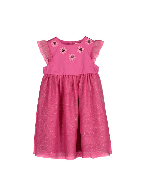 Vestido con purpurina para niña FAROROB1 / 19S901S1ROB712