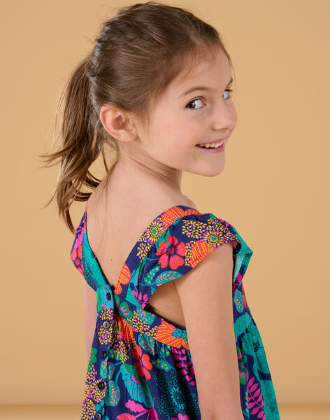 Vestido multicolor con tirantes avolantados RAJOROB7 / 23S90192ROBC211