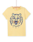 Camiseta vainilla con estampado de león para niño NOBATI / 22S90211TMC114