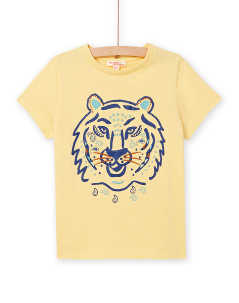 Camiseta vainilla con estampado de león para niño NOBATI / 22S90211TMC114