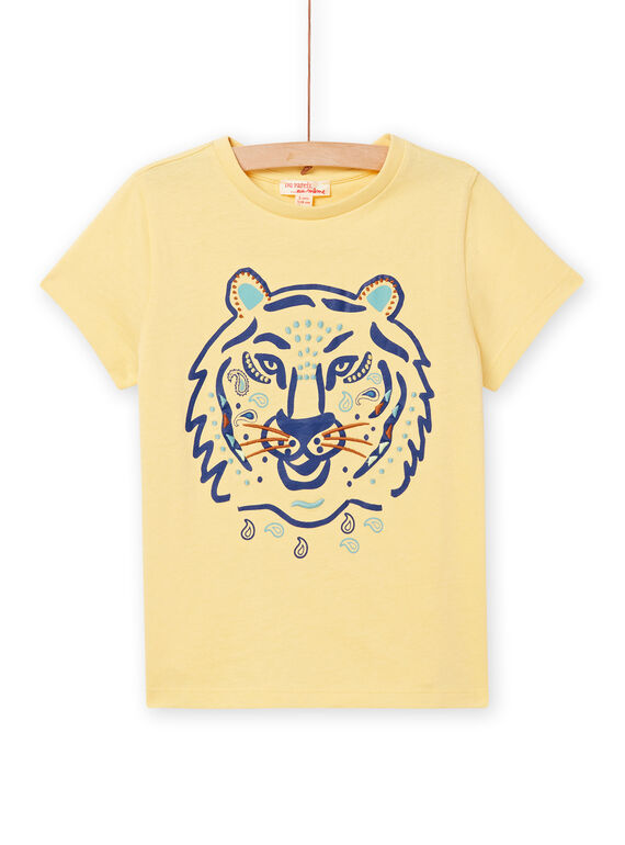 Camiseta vainilla con estampado de león para niño NOBATI / 22S90211TMC114