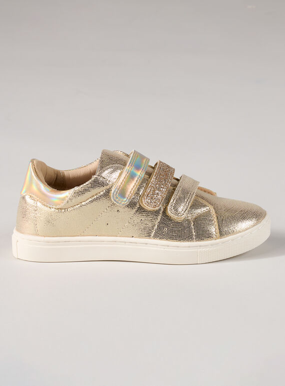 Gold VELCROS SNEAKERS PABASGLIT / 22XK3561D3P954